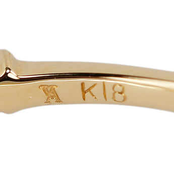 ヴァンドーム青山 サファイア リング K18イエローゴールド VENDOME AOYAMA ハーフエタニティ 細め 華奢【中古】【903101】