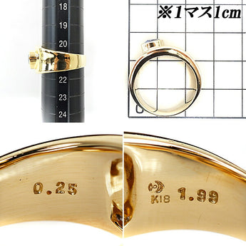 TASAKI Blue Sapphire Ring 1.99ct Diamond K18YG Wide Thick Curry Cut Fancy Cut TASAKI | 18K Blue Sapphire Stylish Gorgeous [Used] [SH103027]
