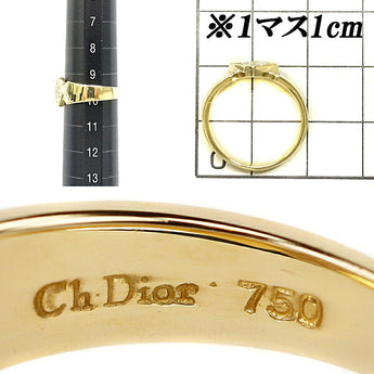 ディオール ダイヤモンド リング K18YG 菱形 スクエア ブランド Dior | 18金 ダイアモンド デイリーユース 上品 エレガント かわいい おしゃれ カジュアル【中古】【SH103051】
