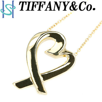 Tiffany Loving Heart Necklace K18YG Paloma Picasso Base metal only No stones Brand TIFFANY&amp;Co. | 18K Daily use Simple Cute Stylish [Used] [SH103065]