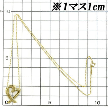 Tiffany Loving Heart Necklace K18YG Paloma Picasso Base metal only No stones Brand TIFFANY&amp;Co. | 18K Daily use Simple Cute Stylish [Used] [SH103065]