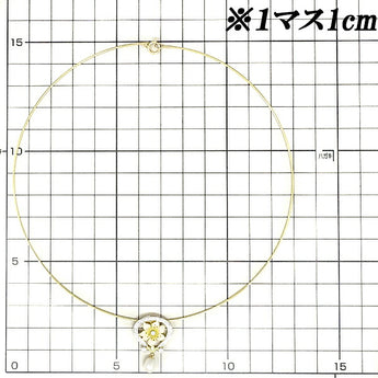 マリエラ 淡水パール 5.3-6.4mm ネックレス ダイヤモンド K18YG オメガ 花 フラワー 七宝焼 エナメル エマイユ ブランド MASRIERA | 18金 淡水真珠 白真珠 かわいい 上品【中古】【SH103083】