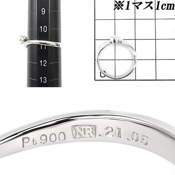 ニナリッチ ダイヤモンド リング 0.21ct Pt900 2P ウェーブ NINA RICCI | ダイアモンド プラチナ デイリーユース シンプル かわいい おしゃれ 華やか エレガント 冠婚葬祭【中古】【SH105504】