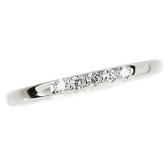 ポンテヴェキオ ダイヤモンド リング 0.10ct Pt999 5P 細め ブランド Ponte Vecchio | ダイアモンド プラチナ デイリーユース シンプル かわいい おしゃれ カジュアル【中古】【SH105522】