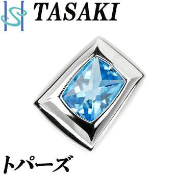 TASAKI Tasaki Pearl Blue Topaz Pendant Top K18WG Square Brand TASAKI | Platinum Daily Use Simple Cute Stylish Casual [Used] [SH105693]