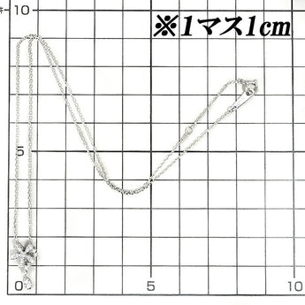 ヴァンドーム青山 ダイヤモンド ネックレス 0.10ct K18WG 花 フラワー 植物 ボタニカル VANDOME AOYAMA | 18金 ダイアモンド デイリーユース シンプル かわいい おしゃれ カジュアル【SH105744】