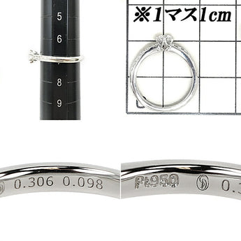 ダイヤモンドシライシ ダイヤモンド リング 0.306ct Pt950 グレード付き 鑑定書 ブランド | ダイアモンド プラチナ デイリーユース 上品 エレガント シンプル かわいい おしゃれ【中古】【SH105779】