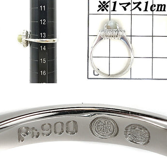 Mitsukoshi Chrysoberyl Cat's Eye Ring 2.04ct Diamond Pt900 Brand | Diamond Platinum Daily Use Simple Cute Stylish [Used] [SH107485]