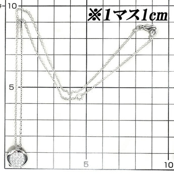 キャサジ ダイヤモンド ネックレス 0.35ct K18WG 円 丸 サークル ラウンド ブランド Casa Gi | 18金 ダイアモンド デイリーユース シンプル かわいい おしゃれ カジュアル【中古】【SH107518】