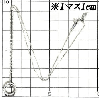 ヴァンドーム青山 ダイヤモンド ネックレス 0.27ct K18WG 円 丸 サークル ラウンド 2連 透かし VENDOME AOYAMA | 18金 ダイアモンド シンプル かわいい おしゃれ カジュアル【SH107524】