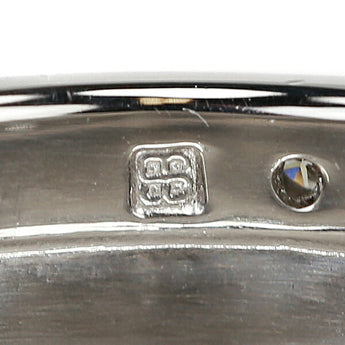 Diamond Ring Pt900 Leopard Panther Animal Matte Matte Wide Thick | Diamond Platinum Cute Stylish [Used] [SH108301]