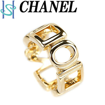 シャネル リング K18YG 石なし 地金のみ 丸 三角 四角 幅広 ブランド CHANEL | 18金 デイリーユース かわいい おしゃれ カジュアル【中古】【SH108350】