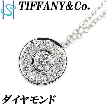 ティファニー ダイヤモンド サークレット ネックレス Pt950 円 丸 サークル ブランド TIFFANY&Co. | ダイアモンド プラチナ デイリーユース シンプル かわいい おしゃれ【中古】【SH108448】