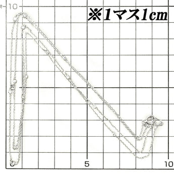 ダイヤモンド ステーションネックレス 1.10ct K18WG ハート 二連風 | 18金 ダイアモンド 上品 エレガント デイリーユース シンプル かわいい おしゃれ【中古】【SH109645】
