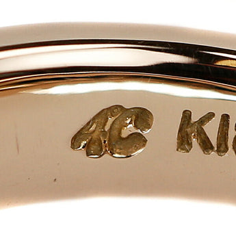4℃ ダイヤモンド リング K18PG ピンキーリング 透かし 二連風 ブランド ヨンドシー | 18金 ダイアモンド デイリーユース シンプル かわいい おしゃれ【中古】【SH109701】