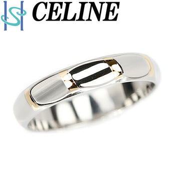 セリーヌ リング Pt850 K18YG 地金のみ 石なし #10 ブランド CELINE | 18金 デイリーユース シンプル かわいい おしゃれ【中古】【SH110479】
