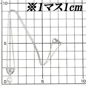 ミキモト アコヤパール ネックレス 7.6mm ダイヤモンド K14WG ブランド MIKIMOTO | 14金 あこや真珠 白真珠 和珠 デイリーユース 上品 かわいい おしゃれ【中古】【SH110488】