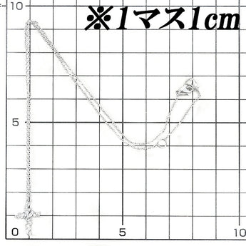 ポンテヴェキオ ダイヤモンド ネックレス 0.17ct K18WG 十字架 クロス 変形カット ファンシーカット ローズカット ブランド Ponte Vecchio | 18金 ダイアモンド かわいい おしゃれ【中古】【SH110499】