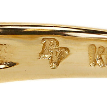 ポンテヴェキオ ダイヤモンド ハーフエタニティ リング 0.20ct K18YG ブランド Ponte Vecchio | 18金 ダイアモンド デイリーユース シンプル かわいい おしゃれ【中古】【SH110727】