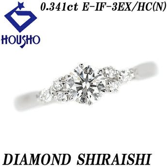 Diamond Shiraishi Diamond Ring 0.341ct Pt950 Certificate Graded Brand DIAMOND SHIRAISHI | Diamond Platinum Luxurious Elegant Cute Stylish [Used] [SH110746]