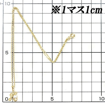 MIKIMOTO Akoya Pearl 3.4mm K18YG Initial H Brand MIKIMOTO | 18K Akoya Pearl White Pearl Japanese Pearl Daily Use Simple Cute Stylish [Used] [SH110749]