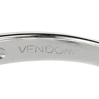 VENDOME AOYAMA Diamond Ring K18WG Wave Flower Plant Botanical Clover Brand VENDOME AOYAMA | 18K Diamond Daily Use Cute Stylish [Used] [SH110867]