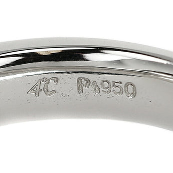4℃ Diamond Ring 0.174ct Pt950 Double-Row Style Brand 4℃ | Diamond Platinum Daily Use Cute Stylish [Used] [SH110959]