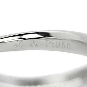 4℃ ダイヤモンド リング 0.233ct Pt950 アクアループ ソリティア ソリテール 一粒石 6本爪 鑑定書 グレード付き ブランド ヨンドシー | ダイアモンド シンプル かわいい おしゃれ【中古】【SH110960】