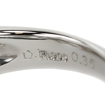 Star Sand Diamond Ring 0.35ct Pt900 Flower Plant Botanical Openwork Brand HOSHI no SUNA | Diamond Platinum Daily Use Elegant Cute Stylish [Used] [SH110963]