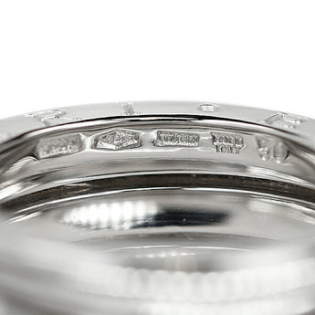 BVLGARI B-zero1 Ring K18WG 3 Band #50 Base Metal Only No Stones Bzero1 B-zero1 Wide Thick Brand BVLGARI | 18K Daily Use Simple Stylish [Used] [SH110967]