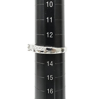 Diamond Ring 0.317ct Pt900 Double-Row Style | Diamond Platinum Daily Use Elegant Cute Stylish [Used] [SH110977]