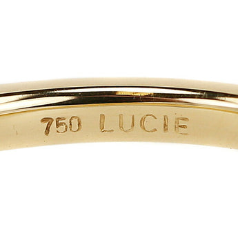LUCIE Diamond Rose Classic Blanche Ring 0.230ct K18YG Pinky Ring Branche LUCIE | 18K Diamond Daily Use Simple Cute Stylish [Used] [SH110981]