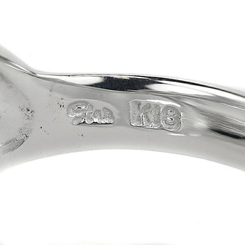 Star Jewelry Diamond Ring 0.11ct K18WG Star Shooting Star Wave Brand STAR JEWELRY | 18K Diamond Daily Use Cute Stylish [Used] [SH110986]