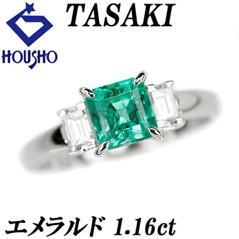 TASAKI Emerald 1.16ct Diamond Pt900 GIA Certificate Colombian Varied Cut Fancy Cut Baguette Cut TASAKI | Diamond Platinum Elegant Gorgeous Gorgeous [SH111028]