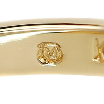 MIKIMOTO Diamond Ring K18YG Flower Plant Botanical Single Stone Thin Delicate Brand MIKIMOTO | 18K Diamond Daily Use Simple Cute Stylish [Used] [SH111172]