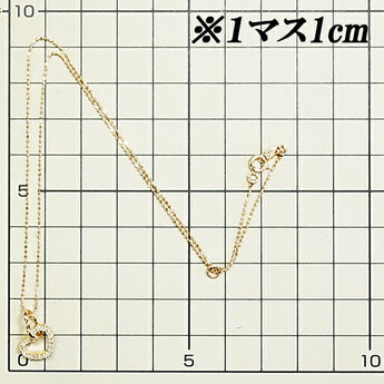 Folli Follie Diamond Necklace 0.12ct K18PG Heart Brand Folli Follie | 18K Diamond Daily Use Simple Cute Stylish [Used] [SH111209]