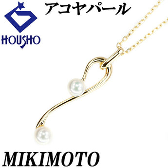 MIKIMOTO Akoya Pearl Necklace 4.1mm-4.4mm K14YG Baby Pearl Brand MIKIMOTO | 14K Akoya Pearl White Pearl Japanese Pearl Daily Use Simple Elegant Cute Stylish [Used] [SH112074]