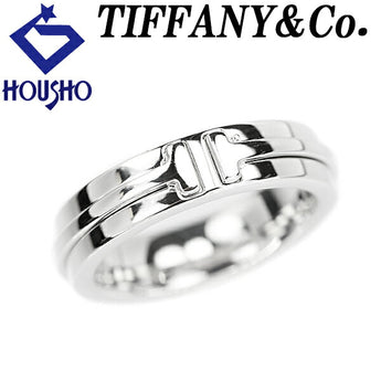 Tiffany T Narrow Ring K18WG Base metal only No stones Brand TIFFANY&amp;Co. | 18K Daily use Simple Cute Stylish [Used] [SH113628]