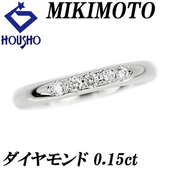 MIKIMOTO Diamond Ring 0.15ct Pt950 Brand MIKIMOTO | Diamond Platinum Elegant Daily Use Simple Cute Stylish [Used] [SH113633]