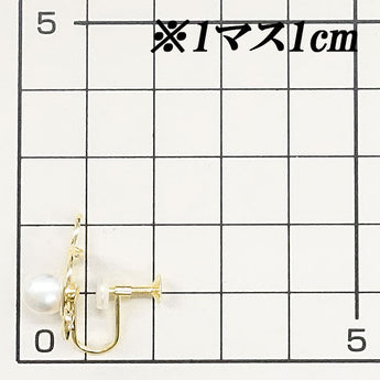 MIKIMOTO Akoya Pearl Earrings 7.0mm K14YG Brand MIKIMOTO | 14K Akoya Pearl White Pearl Japanese Pearl Daily Use Elegant Cute Stylish [Used] [SH113645]