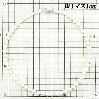 TASAKI Akoya Pearl Necklace 6.8mm-7.2mm SV Strand Brand TASAKI | Akoya Pearl White Pearl Japanese Pearl Silver Elegant Cute Stylish [Used] [SH113653]