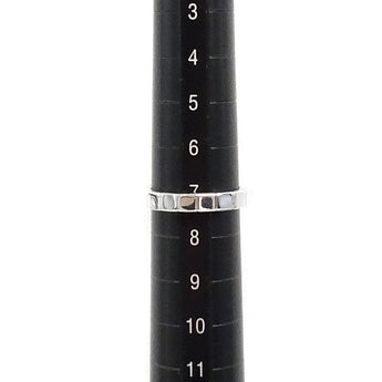 Cartier Lanier Ring K18WG #47 Base metal only No stones Brand Cartier | 18K Elegant Daily use Simple Cute Stylish [Used] [SH113903]