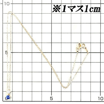 Sapphire necklace 0.292ct diamond K18PG | 18K blue sapphire diamond daily use simple cute stylish [Used] [SH113919]