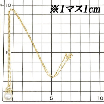TASAKI Akoya Pearl Necklace 8.5mm K18YG Flower Plant Botanical Butterfly Papillon Insect TASAKI | 18K Akoya Pearl White Pearl Japanese Pearl Cute Stylish [SH113926]