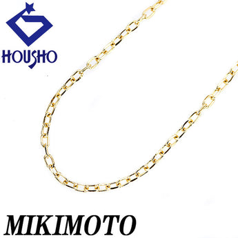 MIKIMOTO Azuki Chain Necklace 43.0cm Necklace Chain K18YG Base metal only No stones Brand MIKIMOTO | 18K gold Daily use Elegant Simple Cute Stylish [Used] [SH113927]
