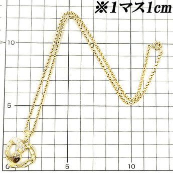 ショーメ タイガーアイ ネックレス ダイヤモンド K18YG 木の実 どんぐり ドングリ 植物 ボタニカル 梨地 マット ツヤ消し ハートブランド Chaumet | 18金 ダイアモンド かわいい おしゃれ【SH113931】