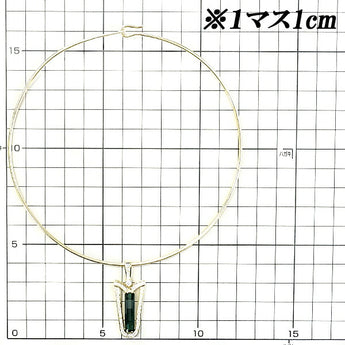 藤井純 トルマリン ネックレス 4.16ct ダイヤモンド K18YG オメガ 作家 デザイナー | 18金 ダイアモンド 上品 エレガント 豪華 ゴージャス かわいい おしゃれ【中古】【SH113935】