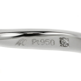 4℃ ダイヤモンド ソリティア リング 0.160ct Pt950 ソリテール 一粒石 4本爪 ウェーブ グレード付き 鑑定書 ヨンドシー | ダイアモンド プラチナ 上品 シンプル かわいい おしゃれ【SH114832】