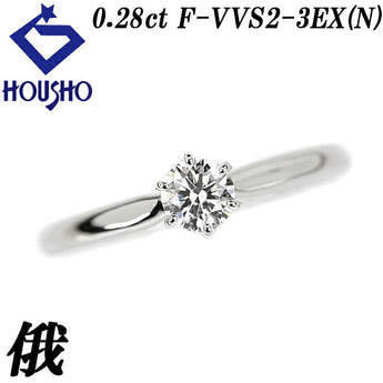 NIWAKA Diamond Ring 0.28ct Pt950 Single Stone 6 Prongs Graded GIA Certificate Brand NIWAKA | Diamond Platinum Elegant Simple Cute Stylish [Used] [SH114836]