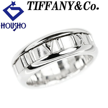 Tiffany Atlas Ring, K18WG, base metal only, no stones, matte finish, brand TIFFANY&amp;Co. | 18K, daily use, simple, cute, stylish [Used] [SH114838]